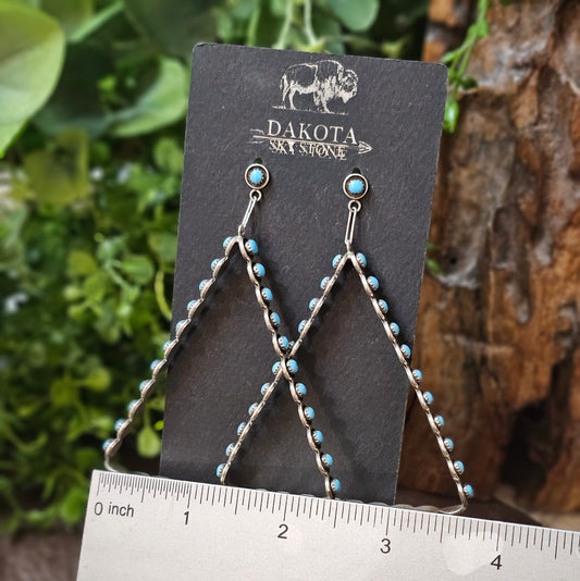 Sleeping Beauty Turquoise Earrings