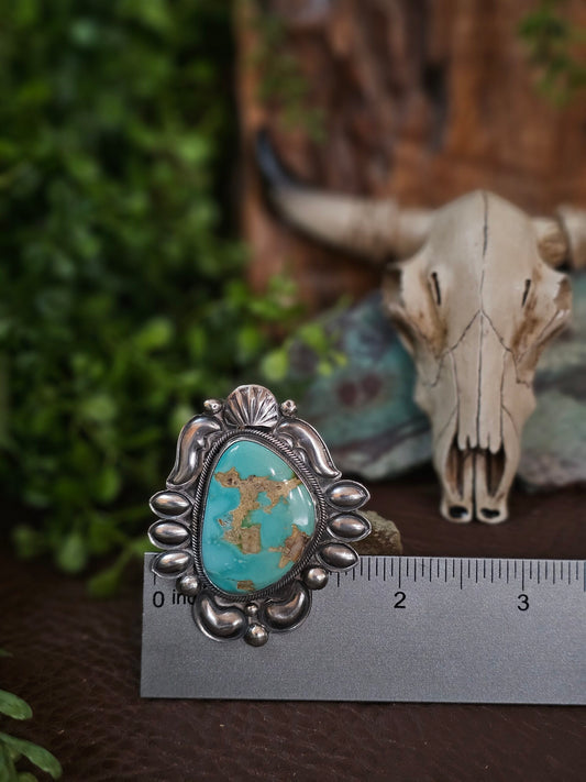 Royston Turquoise Ring - Size 10