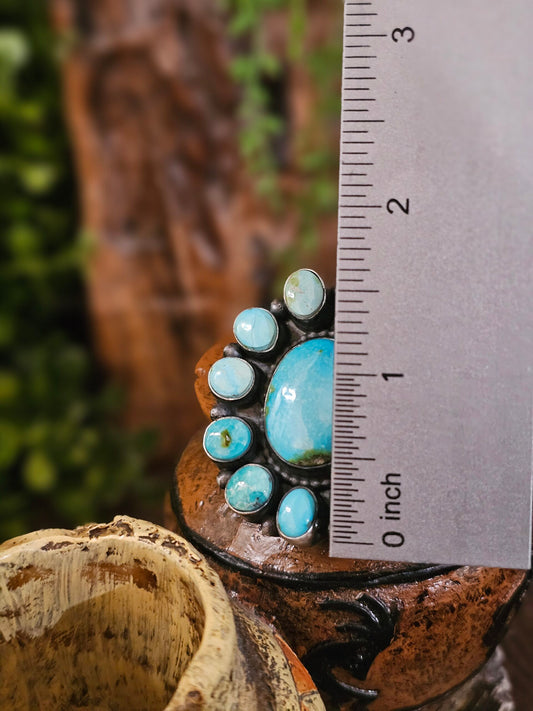 Sierra Nevada Turquoise Ring - Size 9.5