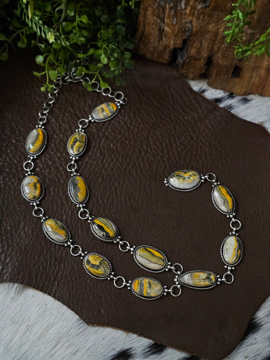 Bumble Bee Jasper Necklace