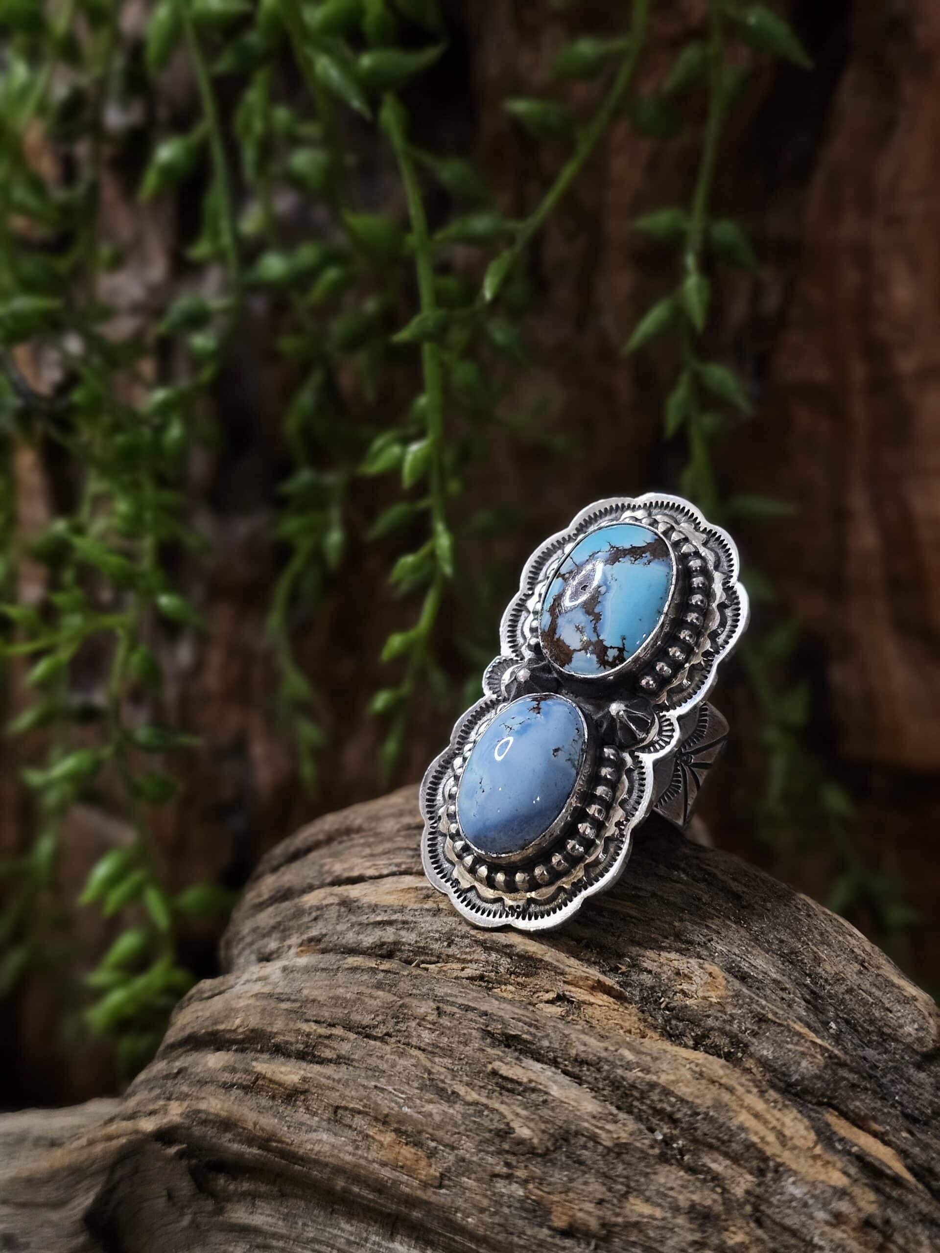Golden Hills Turquoise Ring - Size 9