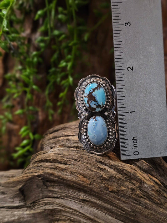 Golden Hills Turquoise Ring - Size 9
