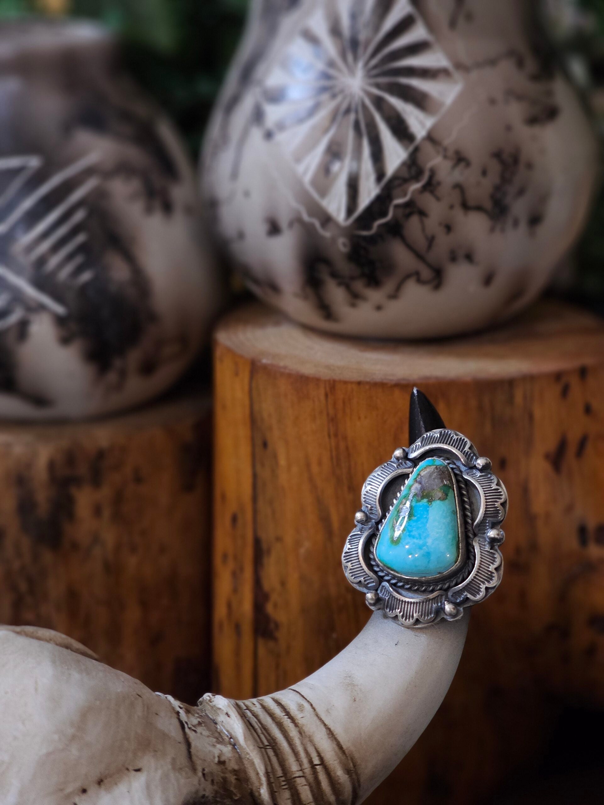 Sierra Nevada Turquoise Ring - Size 7