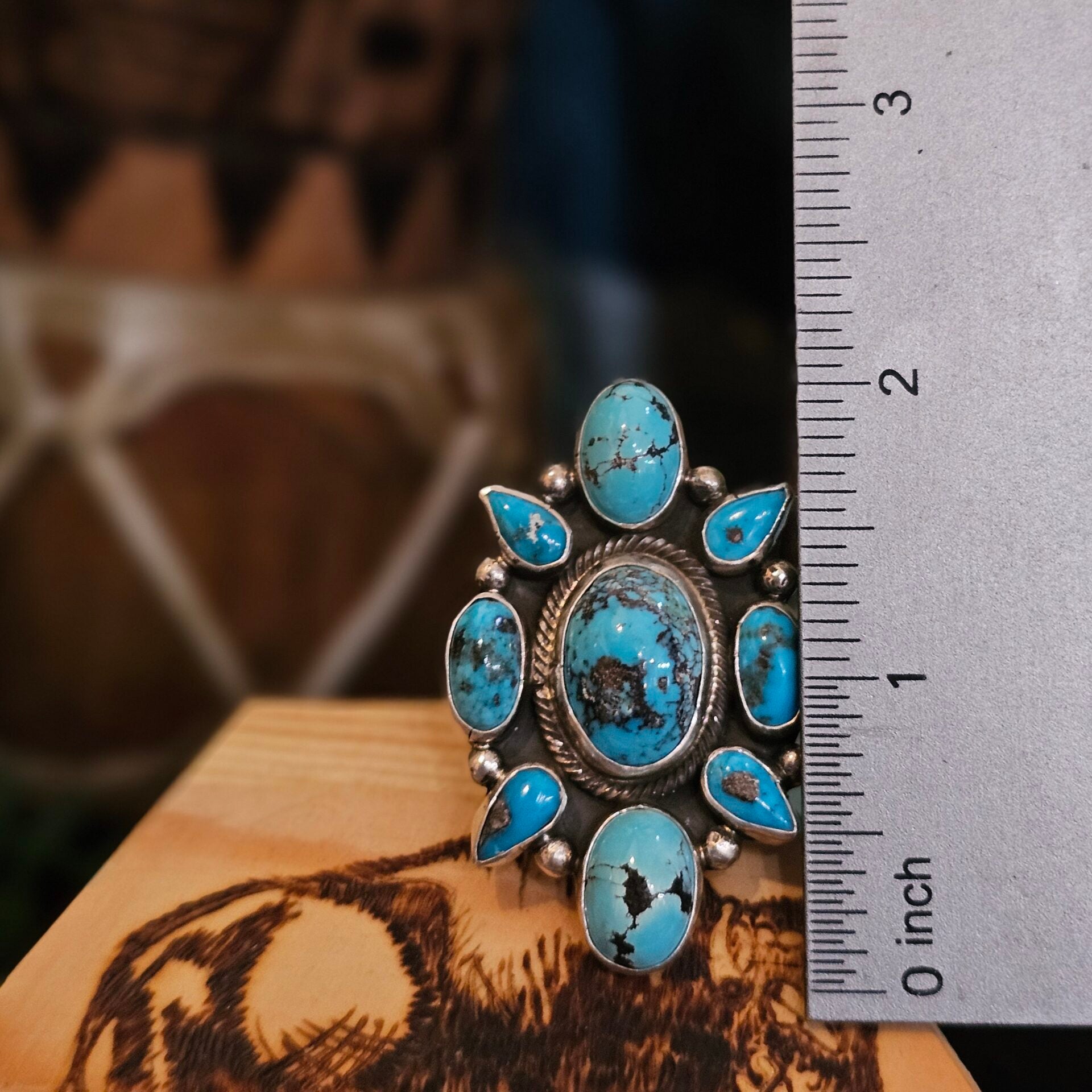 Kingman Turquoise Ring - Size 9