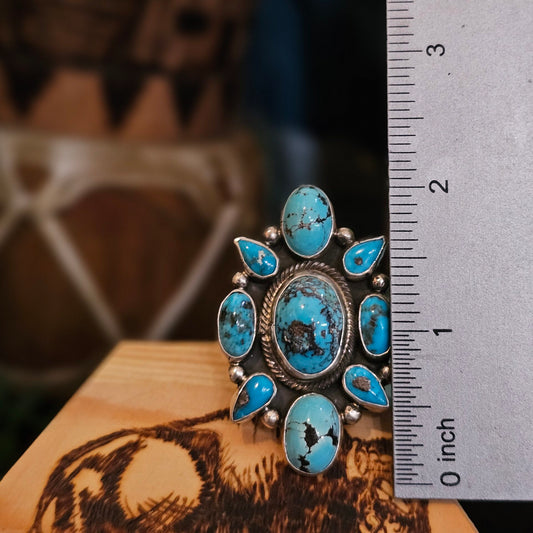Kingman Turquoise Ring - Size 9