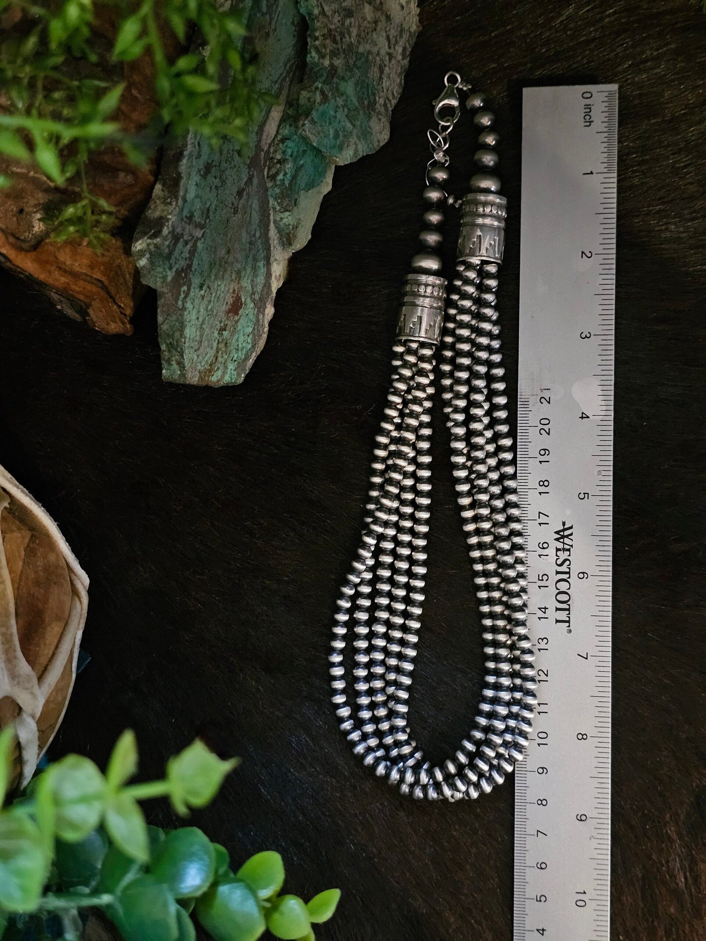 18in. Navajo Pearl 5-Strand Necklace, 5MM