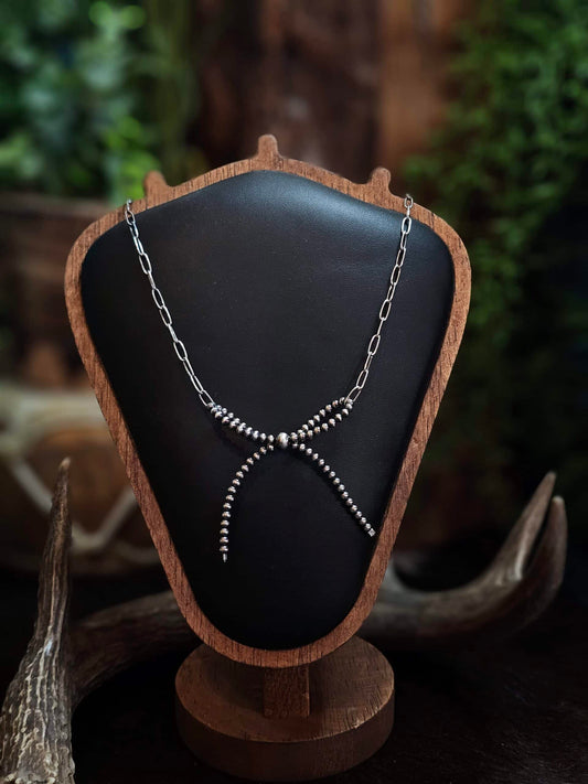 16in. Navajo Pearl Bow Necklace