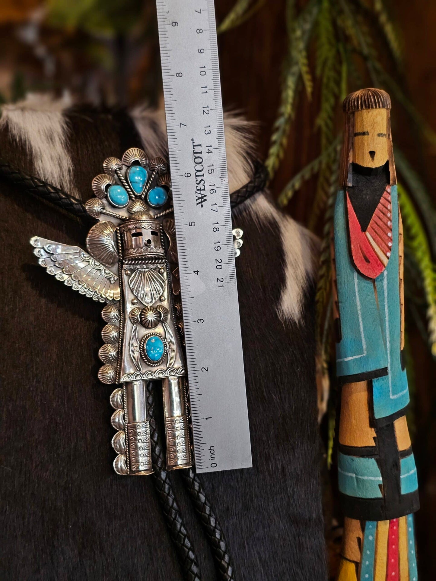 Kingman Turquoise Bolo Tie