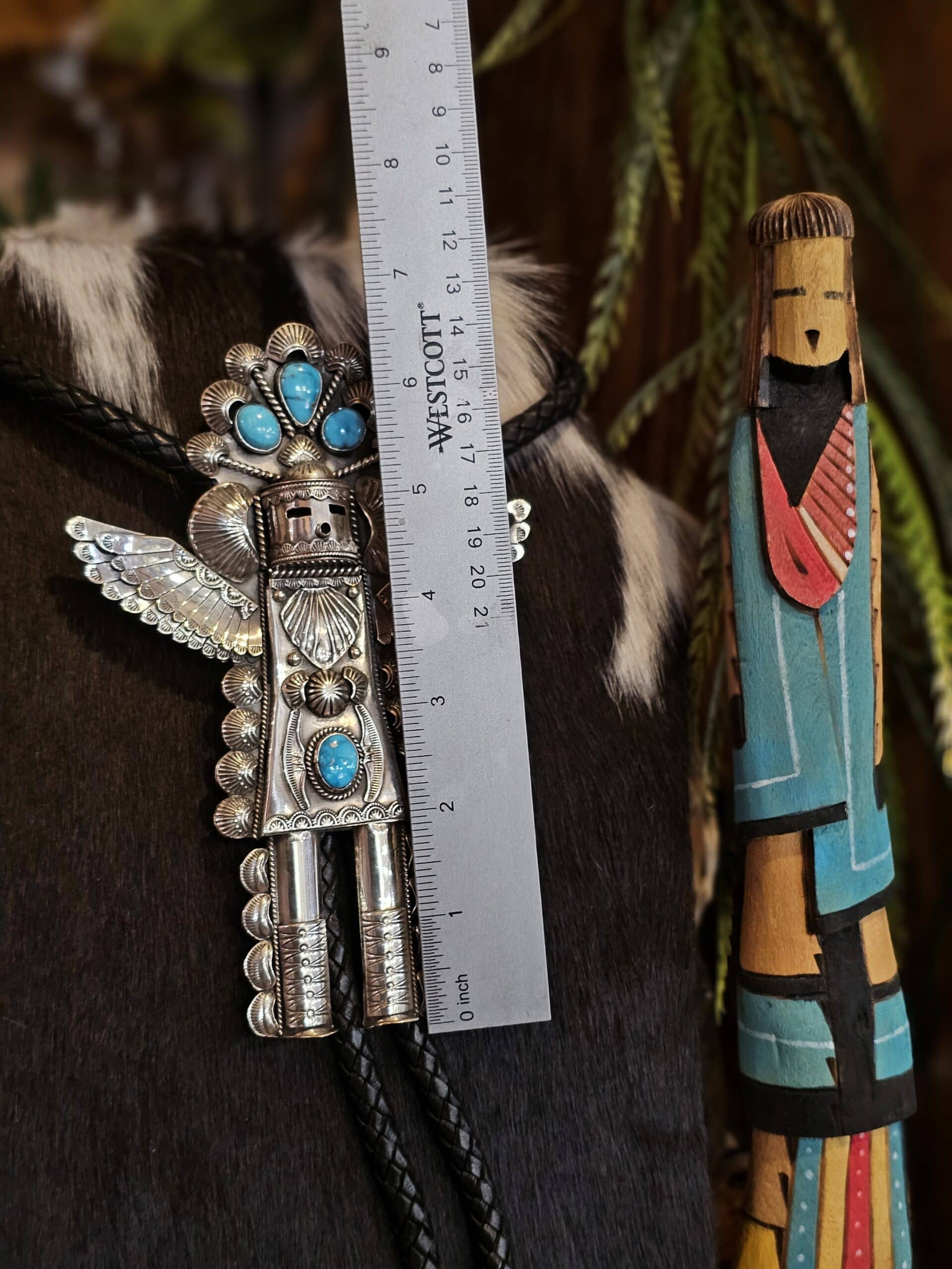 Kingman Turquoise Bolo Tie