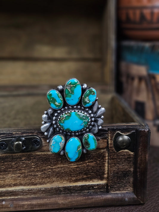 Adjustable Sierra Nevada Turquoise Ring