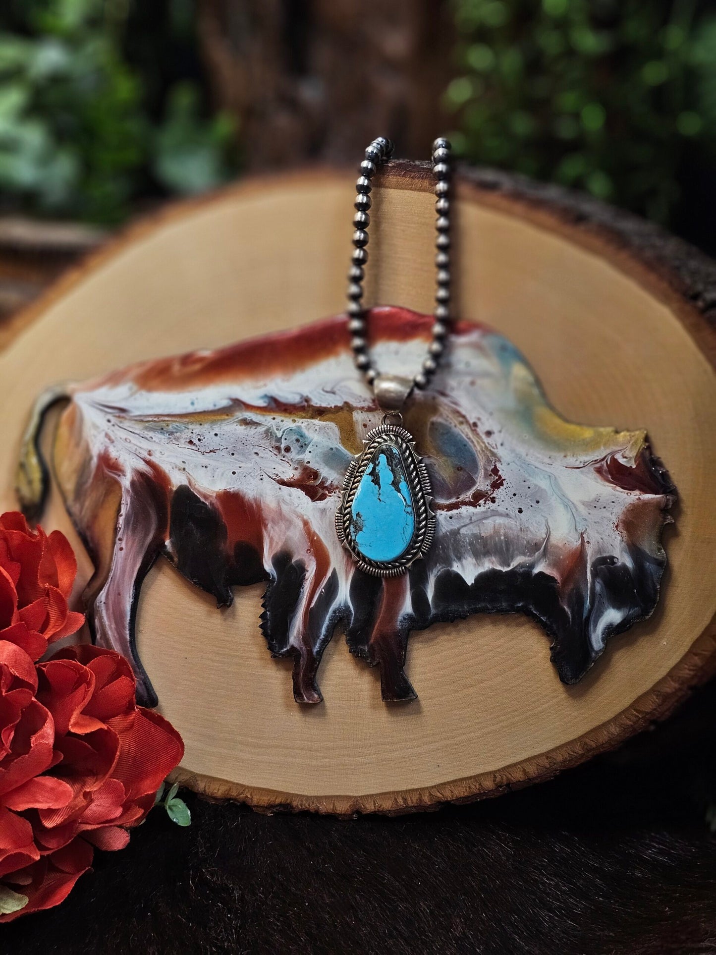 Blue Diamond Necklace