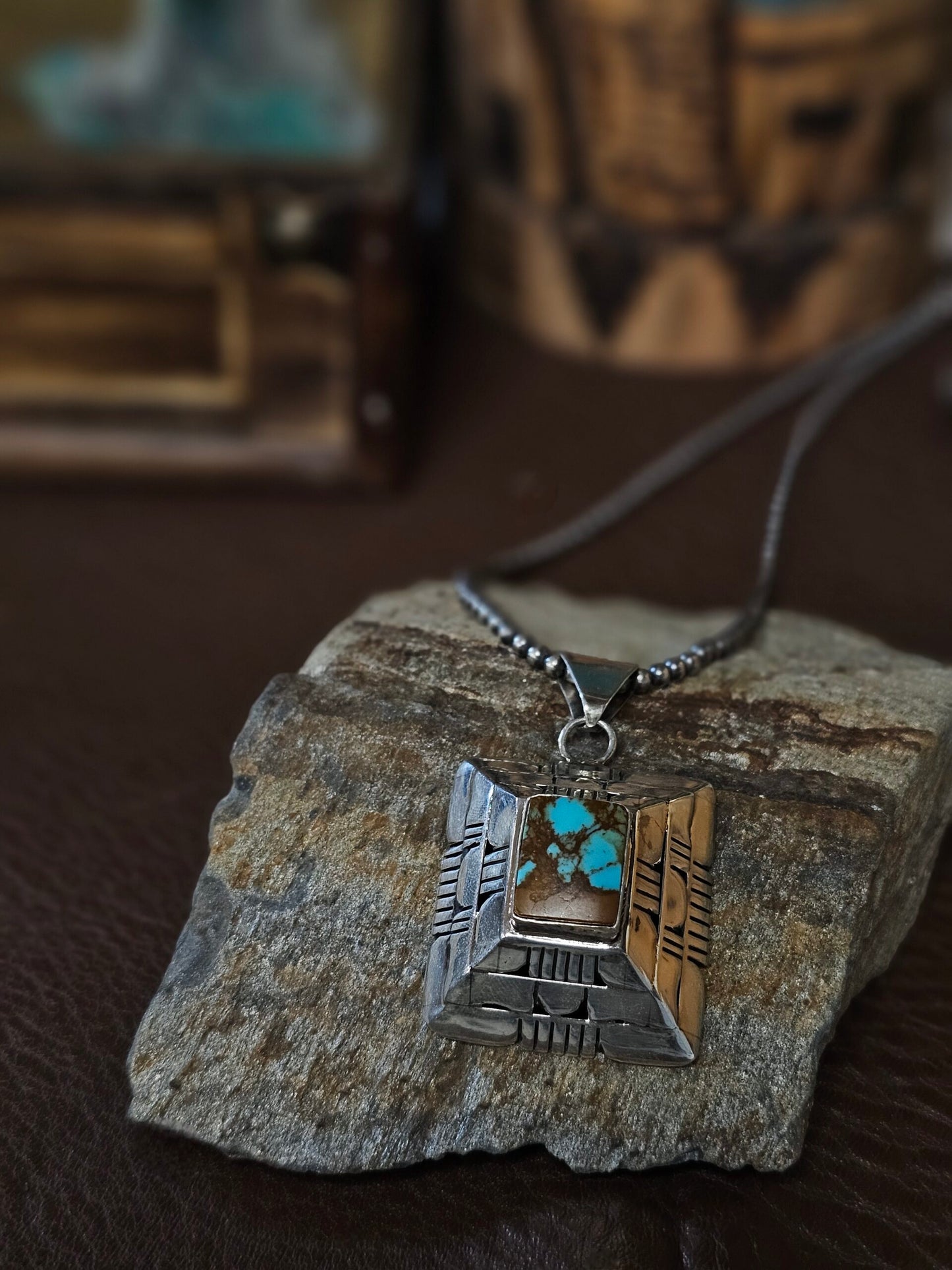 Number 8 Turquoise Necklace