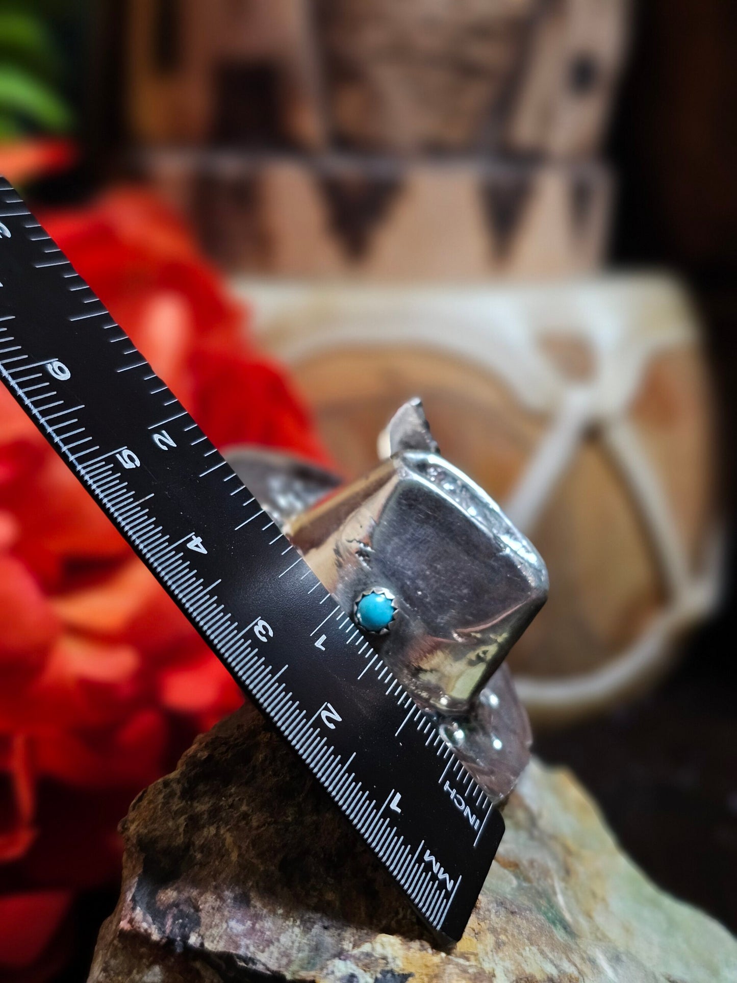 Adjustable Sleeping Beauty Turquoise Ring