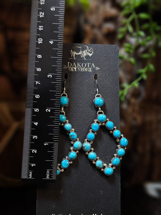 Sleeping Beauty Turquoise Earrings
