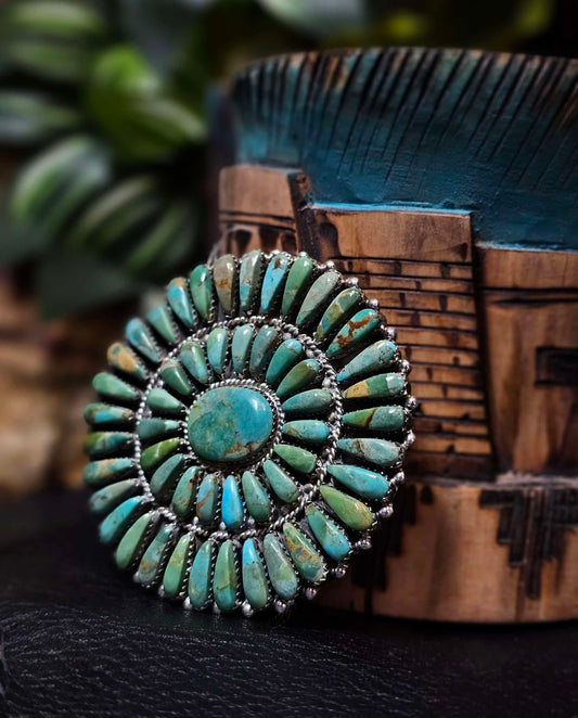 Kingman Turquoise Belt Buckle