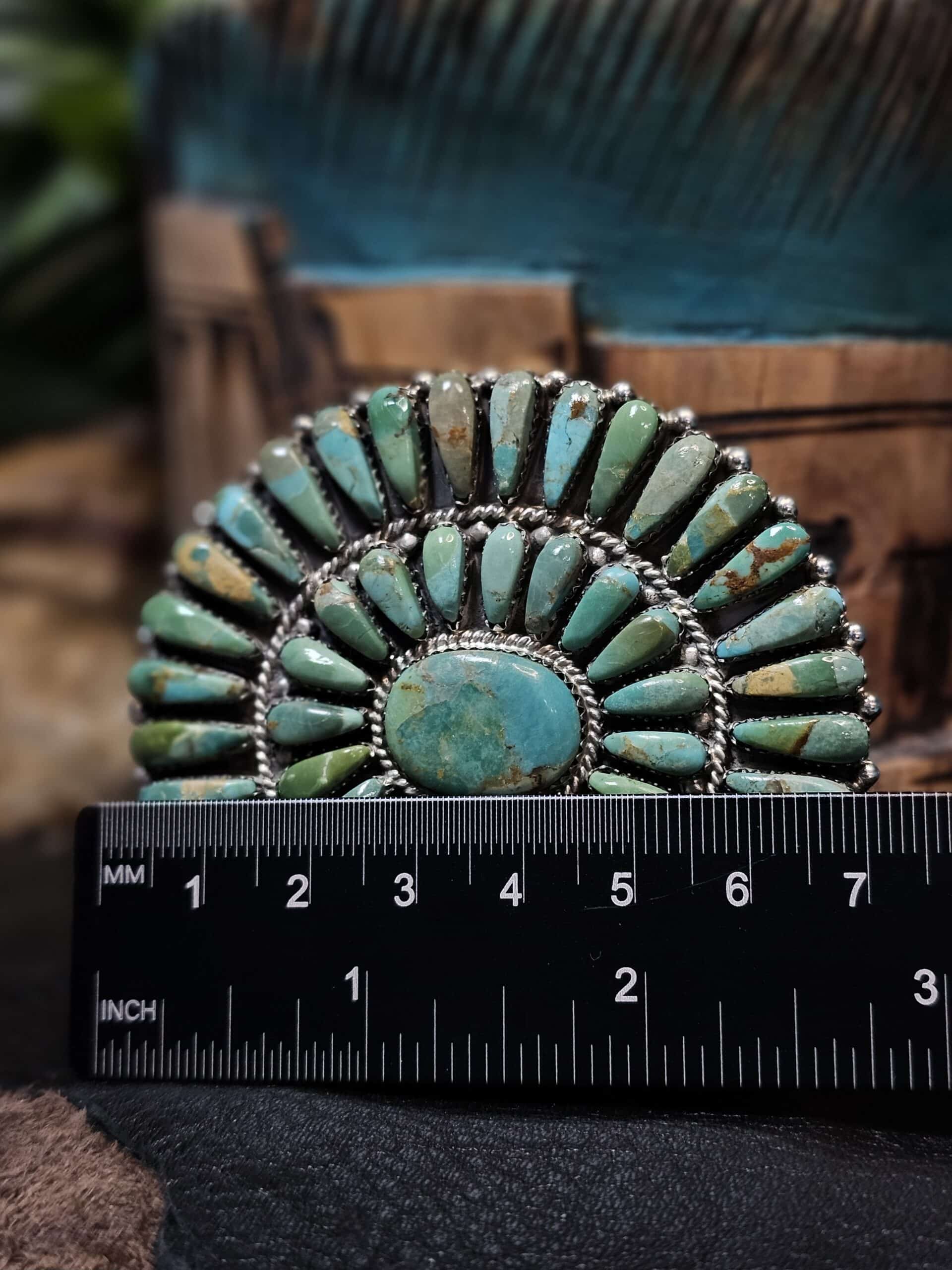 Kingman Turquoise Belt Buckle