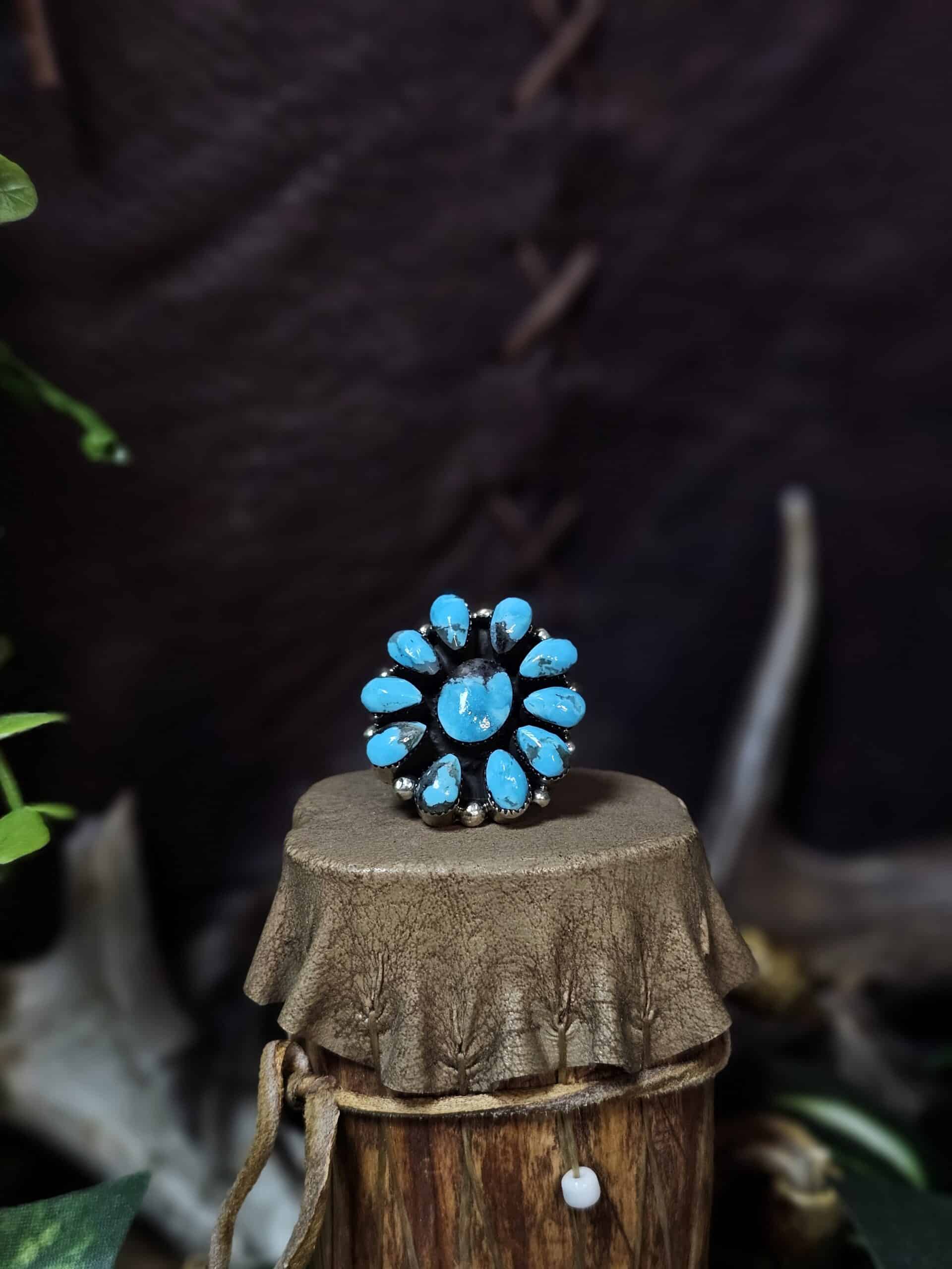 Kingman Turquoise Ring - Size 5