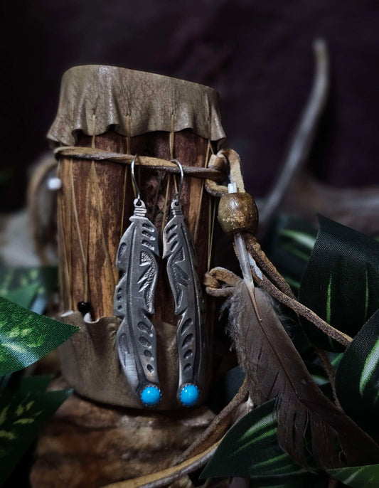 Sleeping Beauty Turquoise Earrings