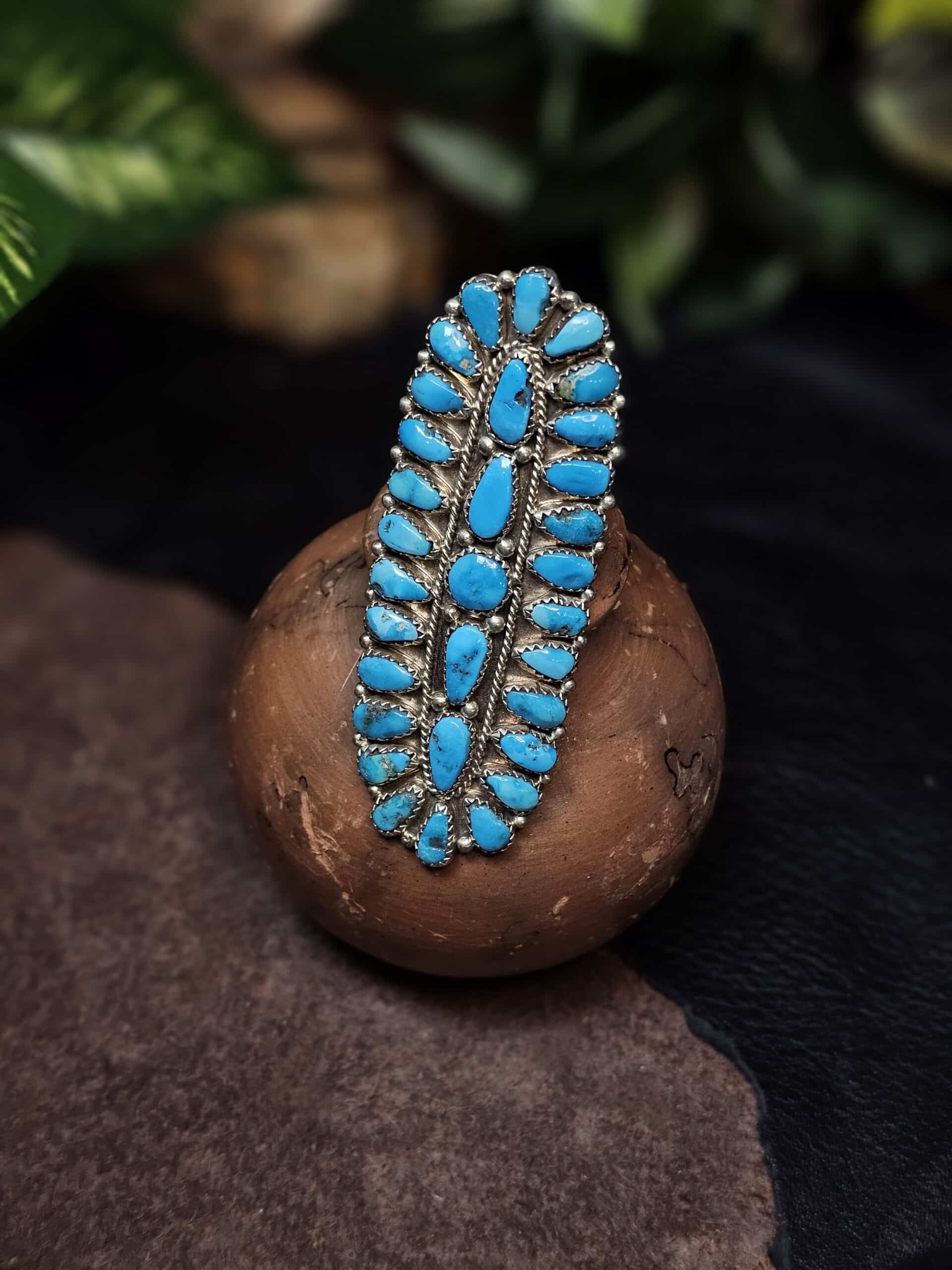 Kingman Turquoise Ring - Size 7.5