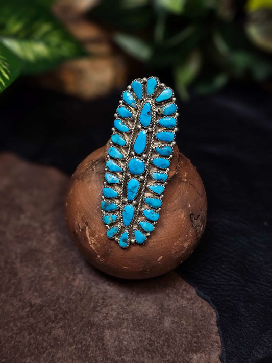 Kingman Turquoise Ring - Size 7.5