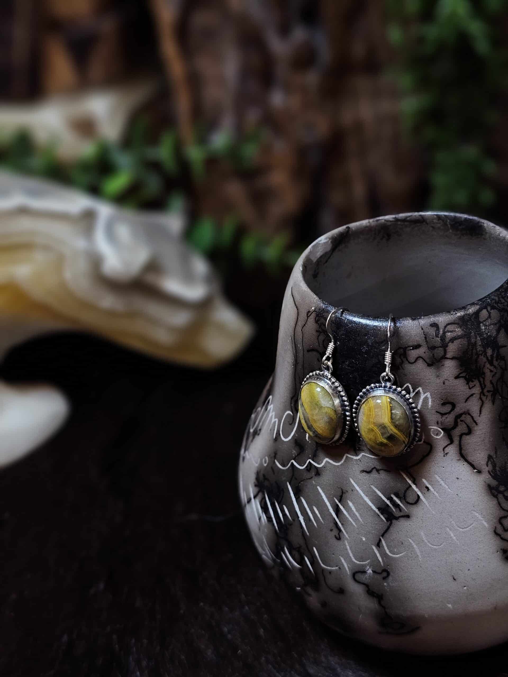 Bumble Bee Jasper Earrings