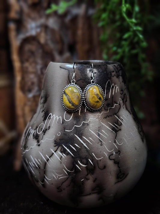 Bumble Bee Jasper Earrings