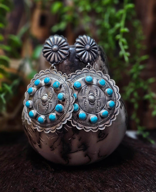 Sleeping Beauty Turquoise Earrings