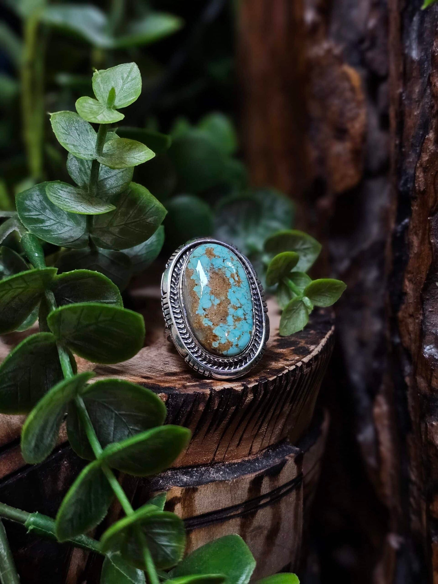 Boulder Turquoise Ring - Size 6.5