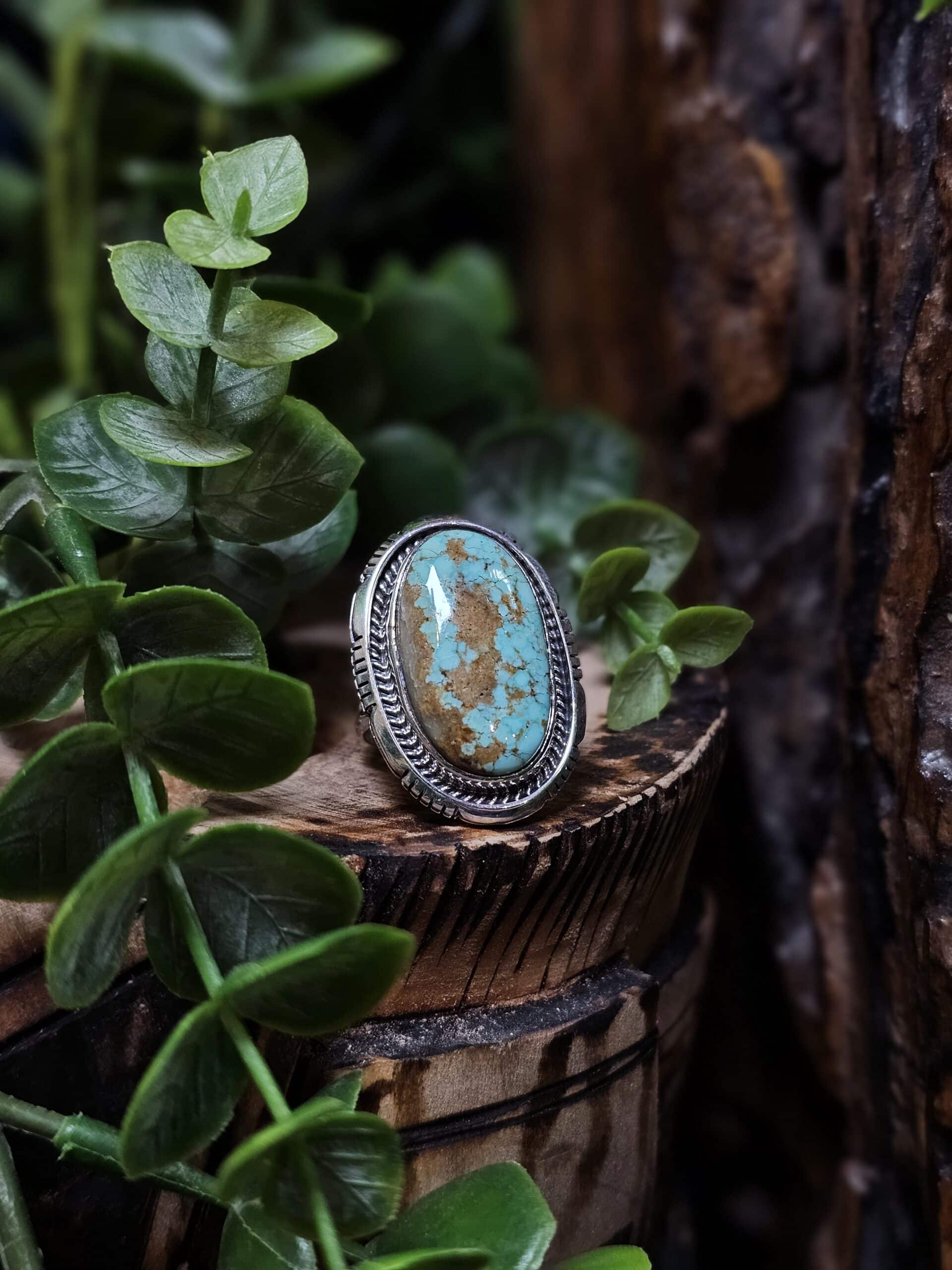 Boulder Turquoise Ring - Size 6.5