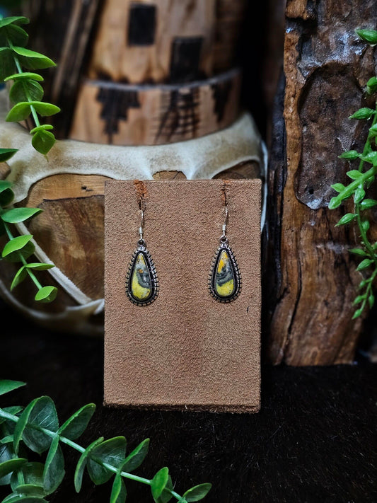 Bumble Bee Jasper Earrings