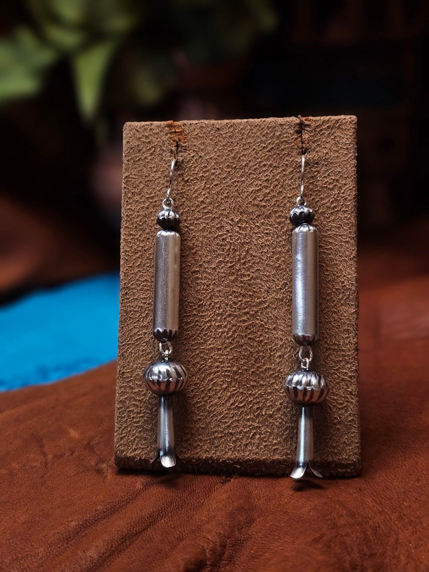 Navajo Pearl Bell Earrings