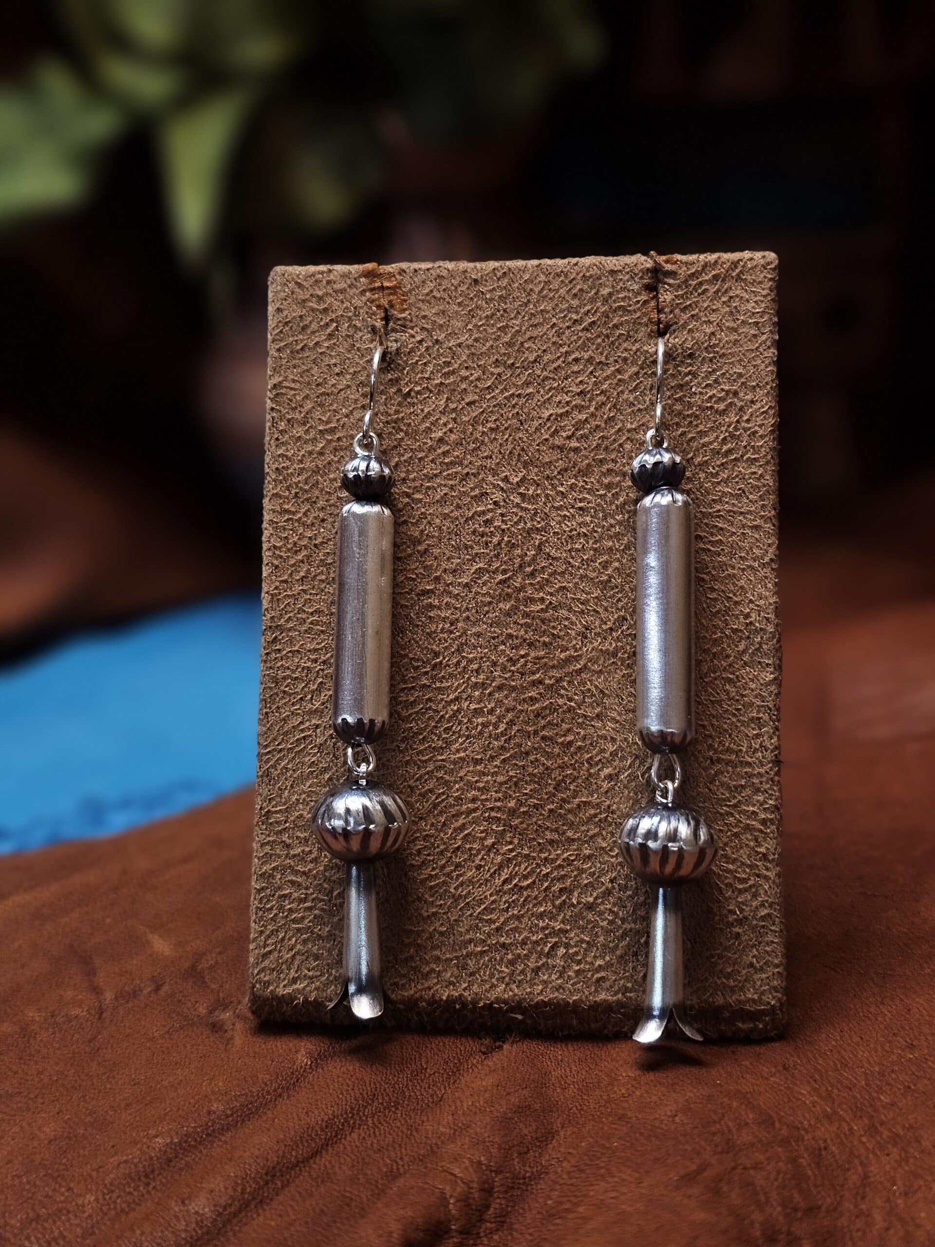 Navajo Pearl Bell Earrings