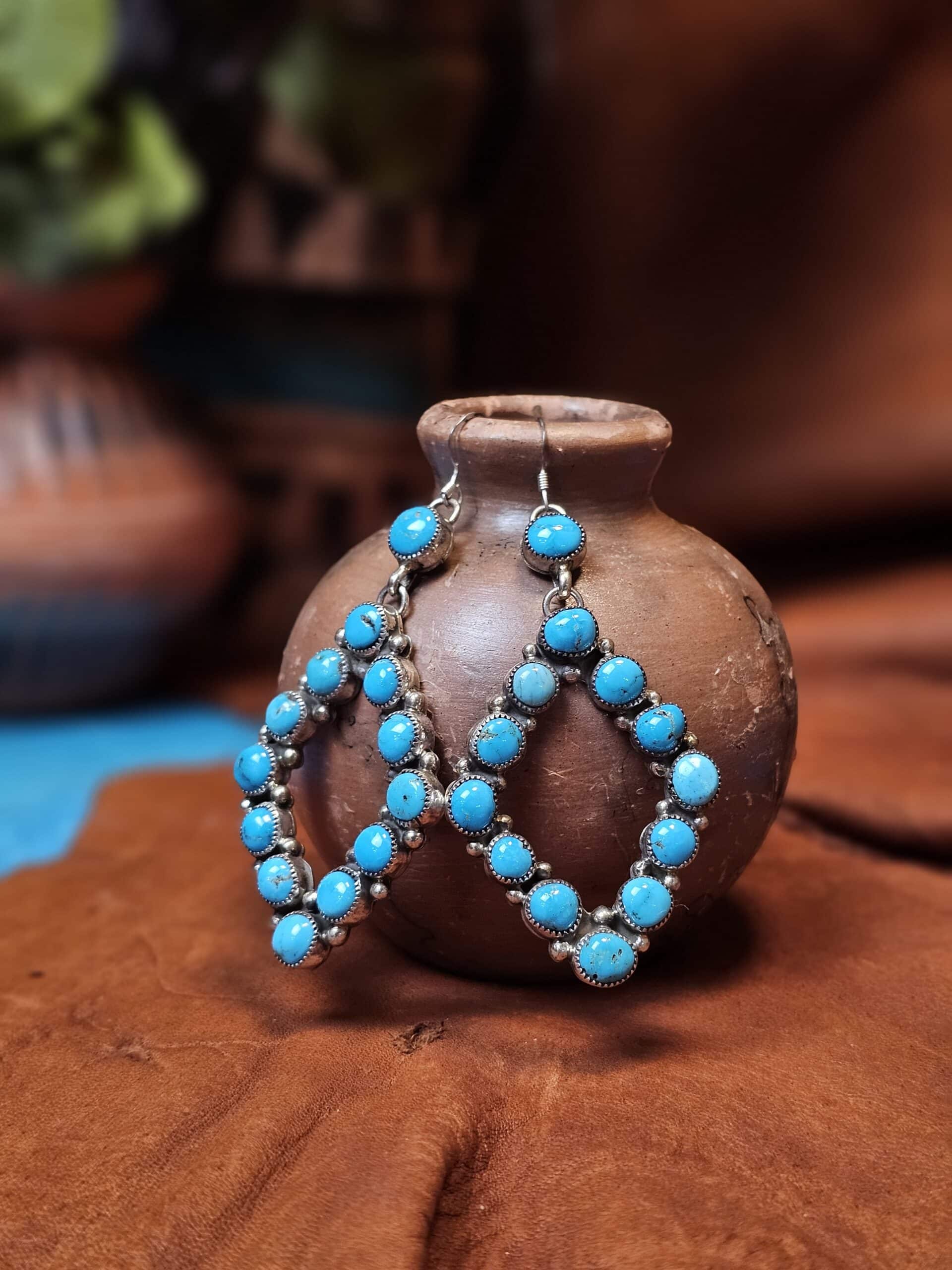 Sleeping Beauty Turquoise Earrings