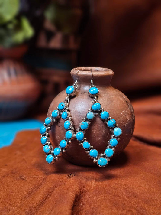 Sleeping Beauty Turquoise Earrings