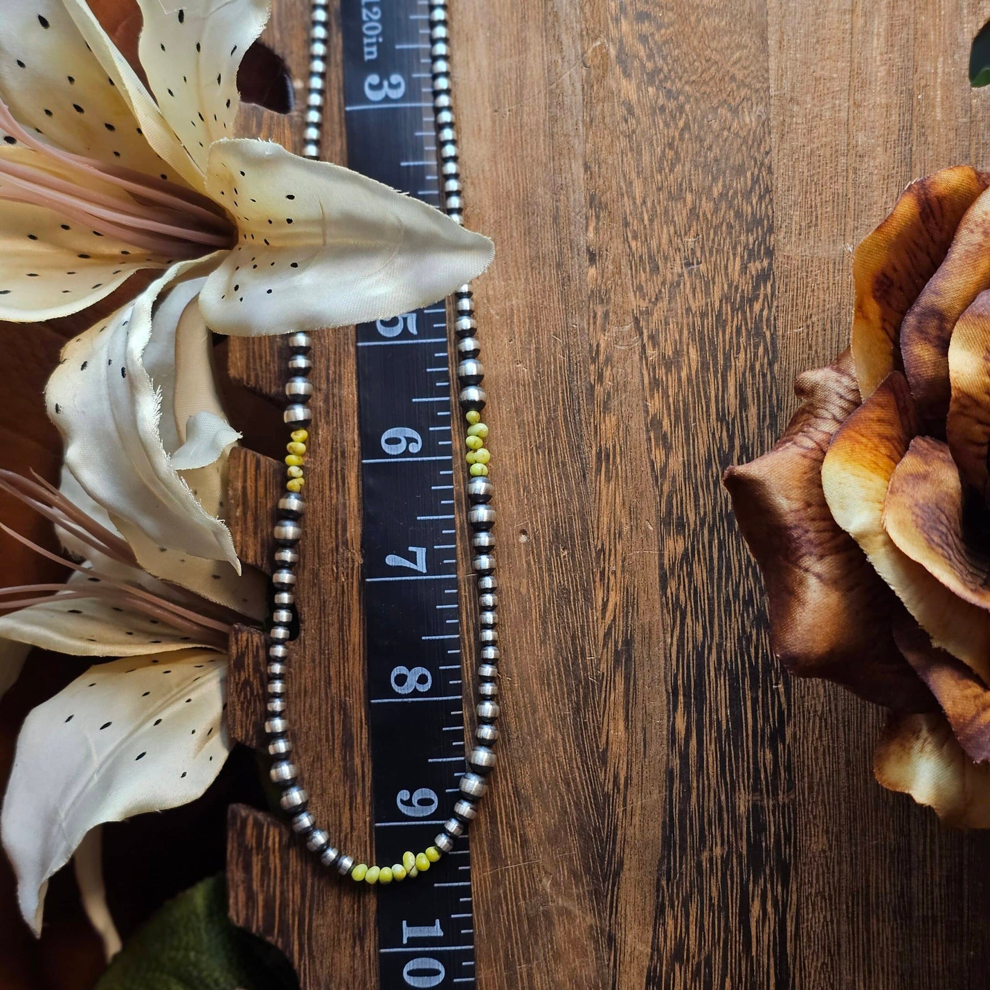 20in. Navajo Pearl Necklace w/ Palomino Turquoise