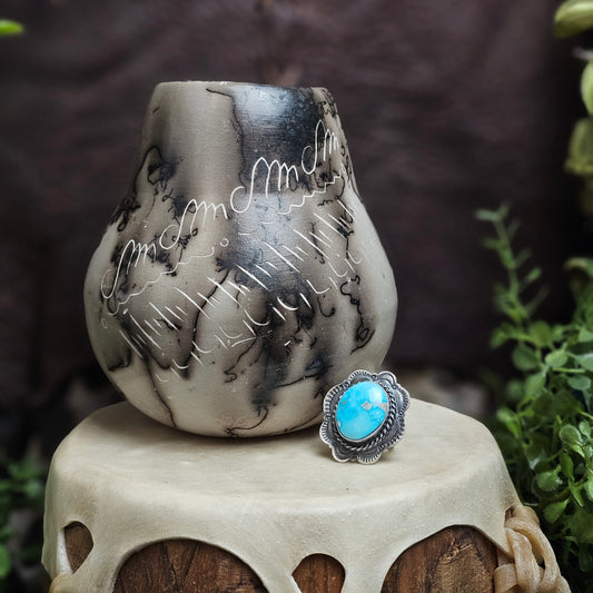 Kingman Turquoise Ring - Size 5