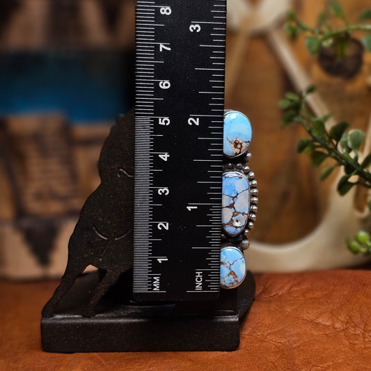 Adjustable Golden Hills Turquoise Ring