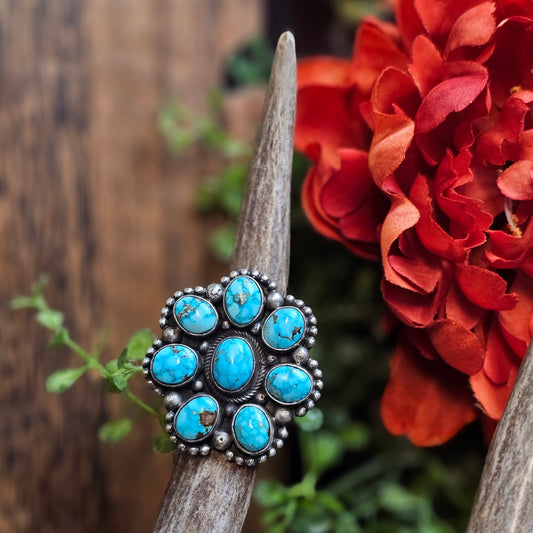 Sierra Nevada Turquoise Ring - Size 7.5