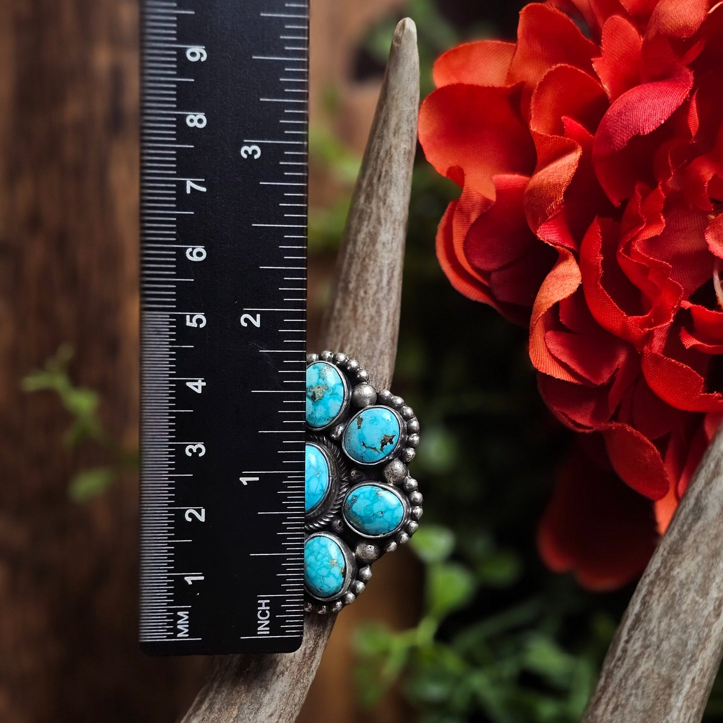 Sierra Nevada Turquoise Ring - Size 7.5