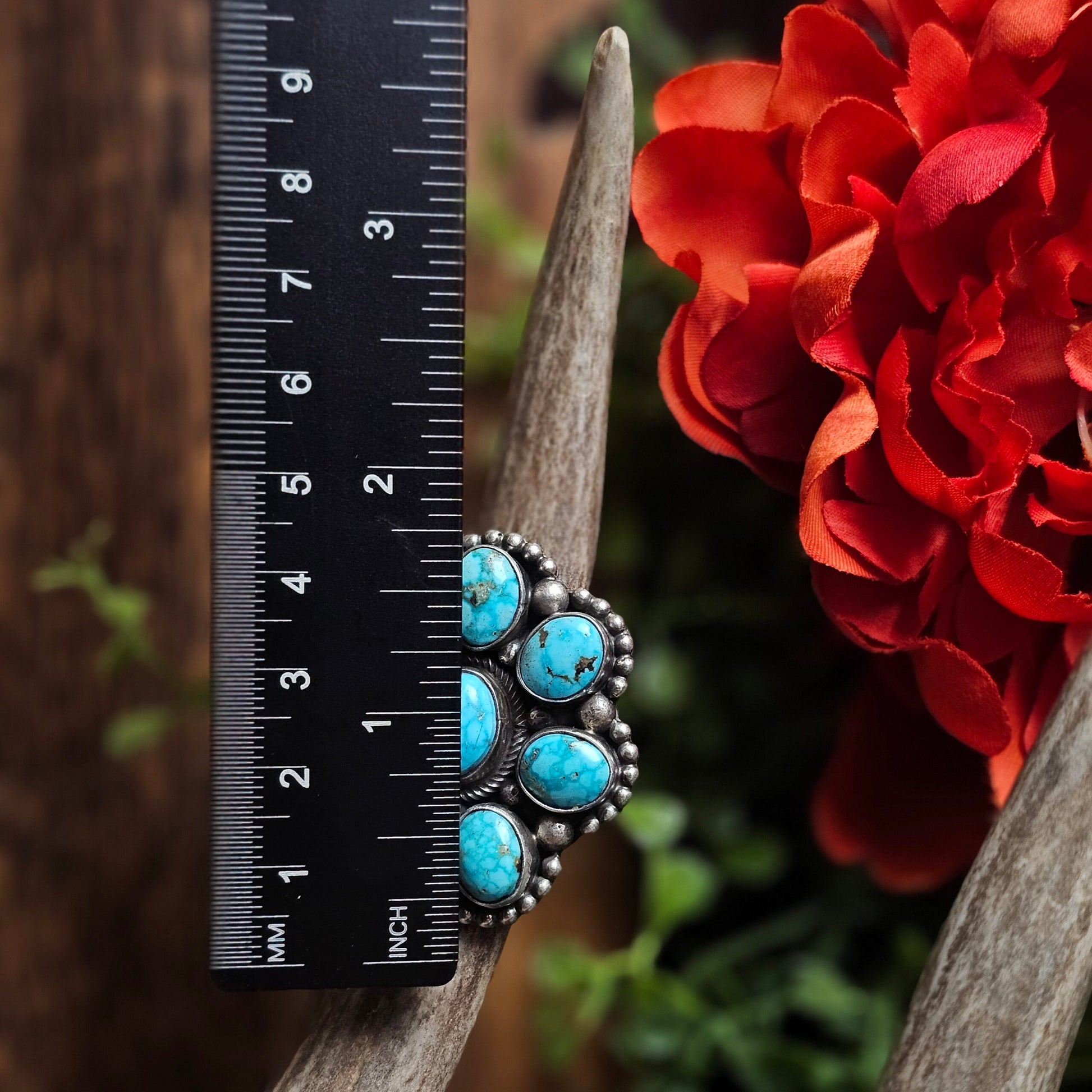 Sierra Nevada Turquoise Ring - Size 7.5