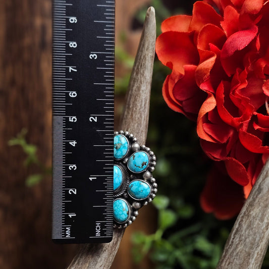 Sierra Nevada Turquoise Ring - Size 7.5