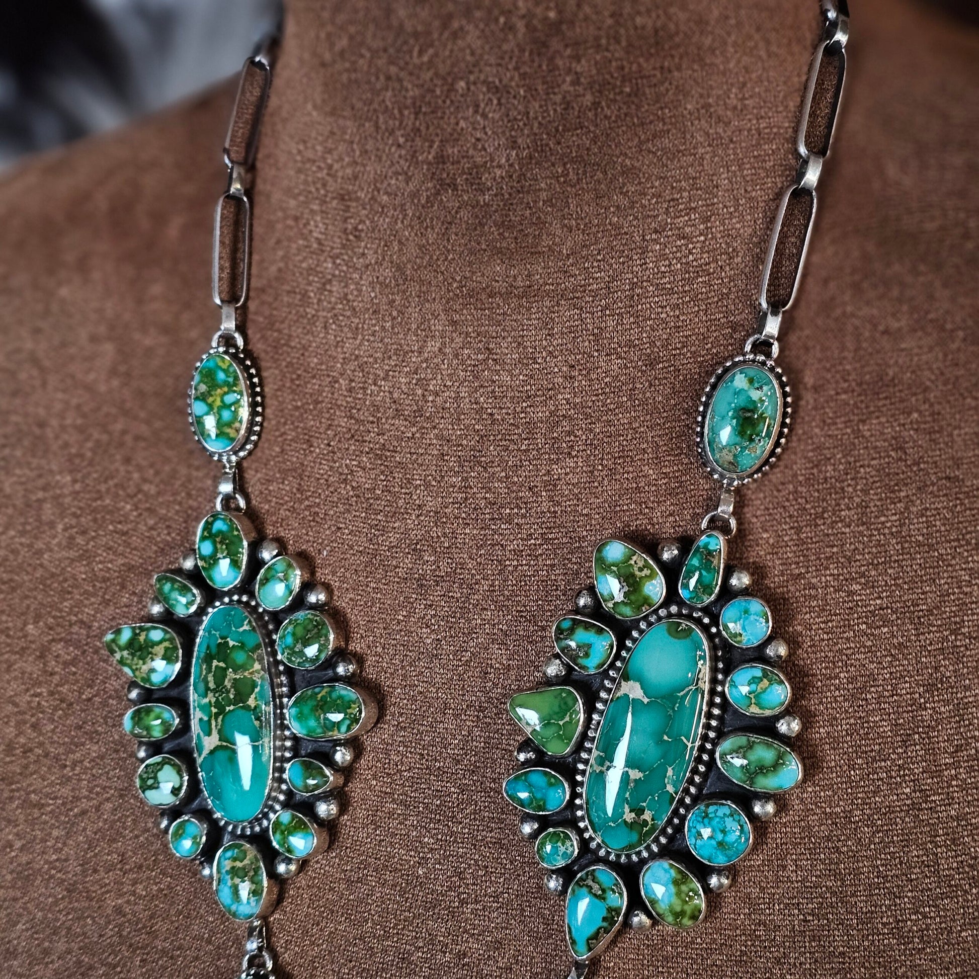 Sierra Nevada Turquoise Necklace w/ Sonoran Turquoise