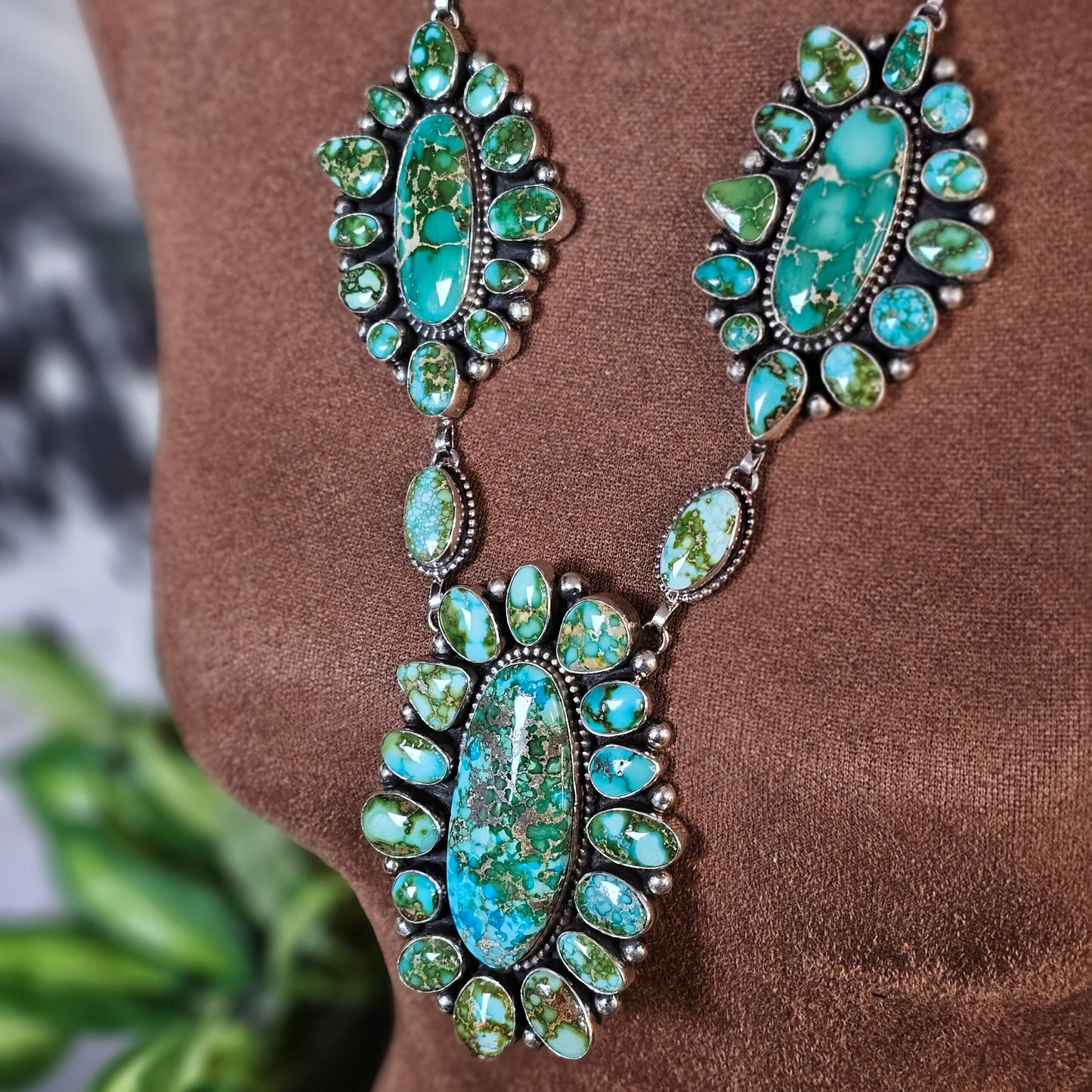 Sierra Nevada Turquoise Necklace w/ Sonoran Turquoise
