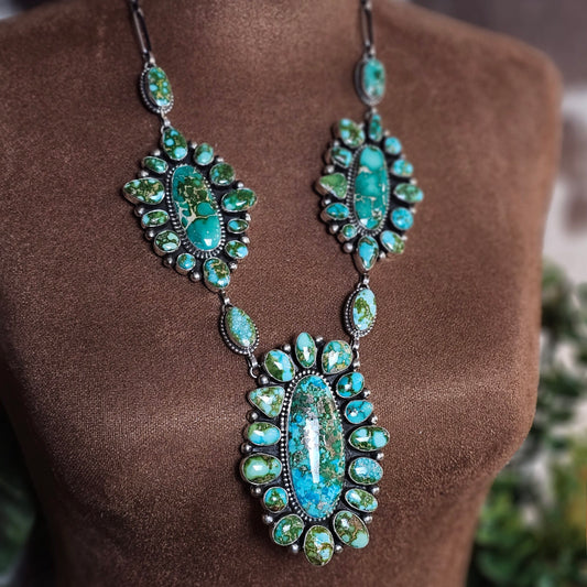 Sierra Nevada Turquoise Necklace w/ Sonoran Turquoise