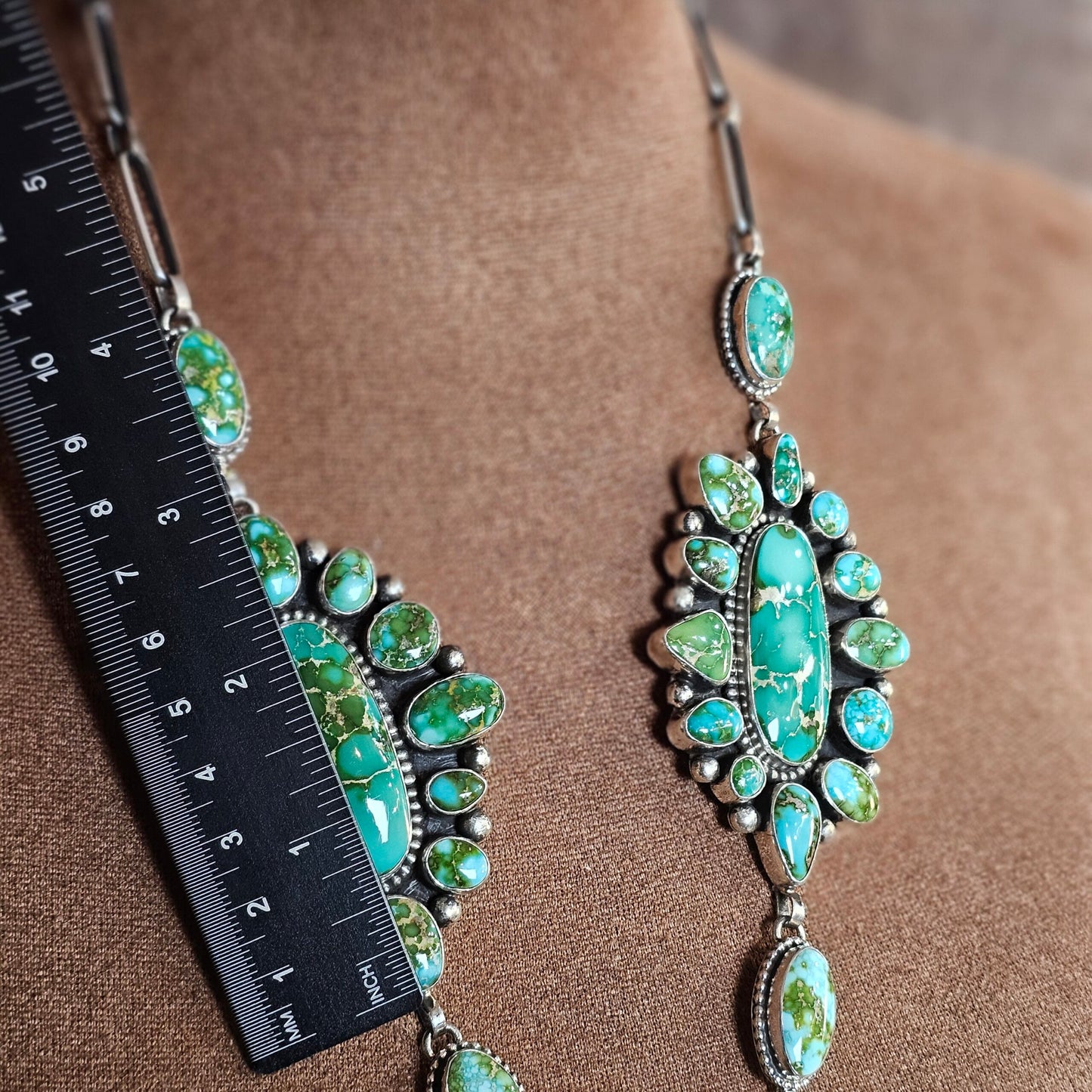 Sierra Nevada Turquoise Necklace w/ Sonoran Turquoise