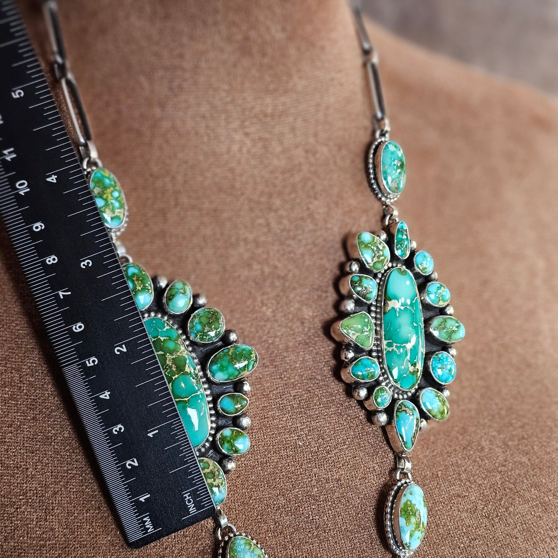 Sierra Nevada Turquoise Necklace w/ Sonoran Turquoise