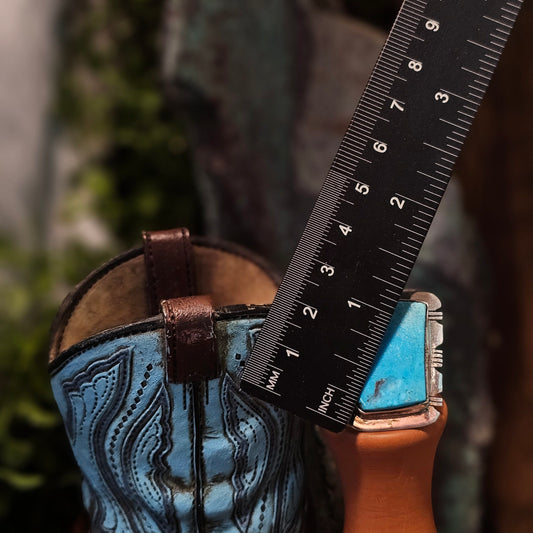 Kingman Turquoise Ring - Size 9.5