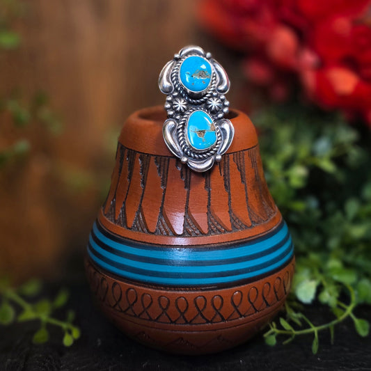 Kingman Turquoise Ring - Size 8