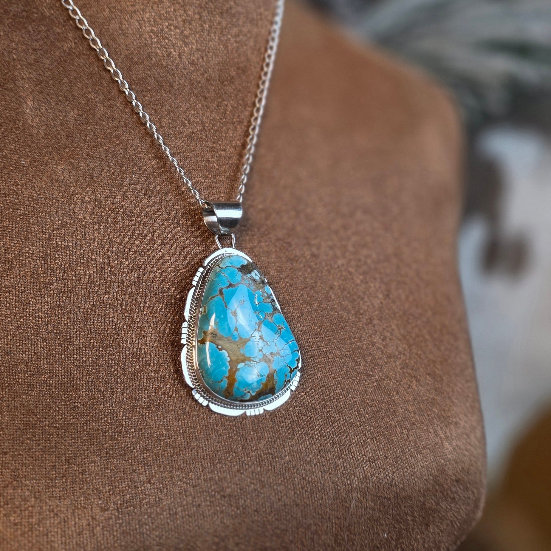 Number 8 Turquoise Necklace