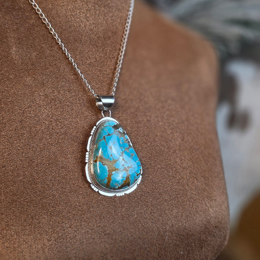 Number 8 Turquoise Necklace